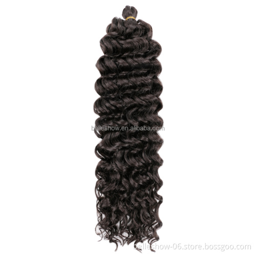 Long Deep Ocean Wave Crochet Braid Hair Hawaii Afro Curls For Black Women Pink Synthetic Braiding Hair Extensions Hawaii braids